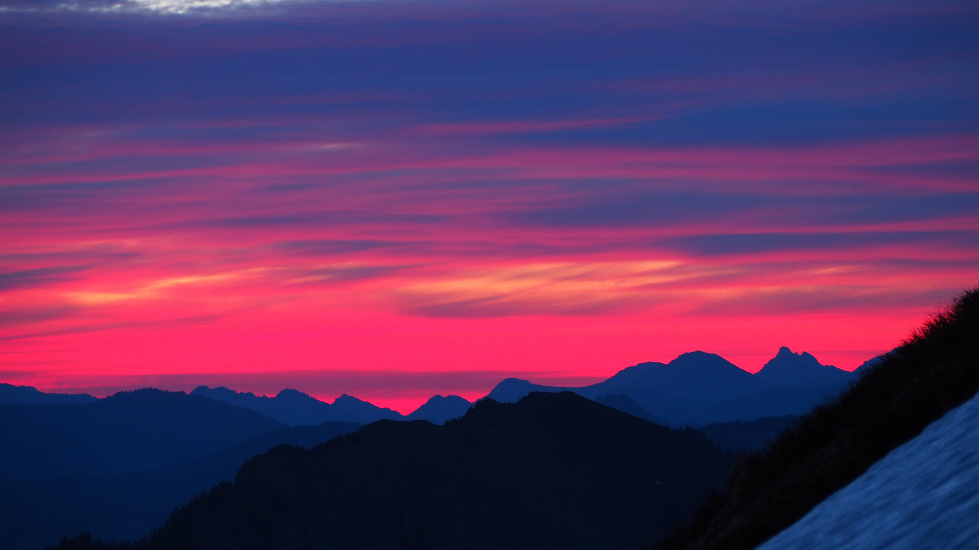 Morgenstimmung in den Bergen