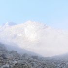 Morgenstimmung in den Bergen - Ende der Wolkendecke