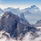 Morgenstimmung in den Dolomiten (Puez, Dolomiten, Südtirol)