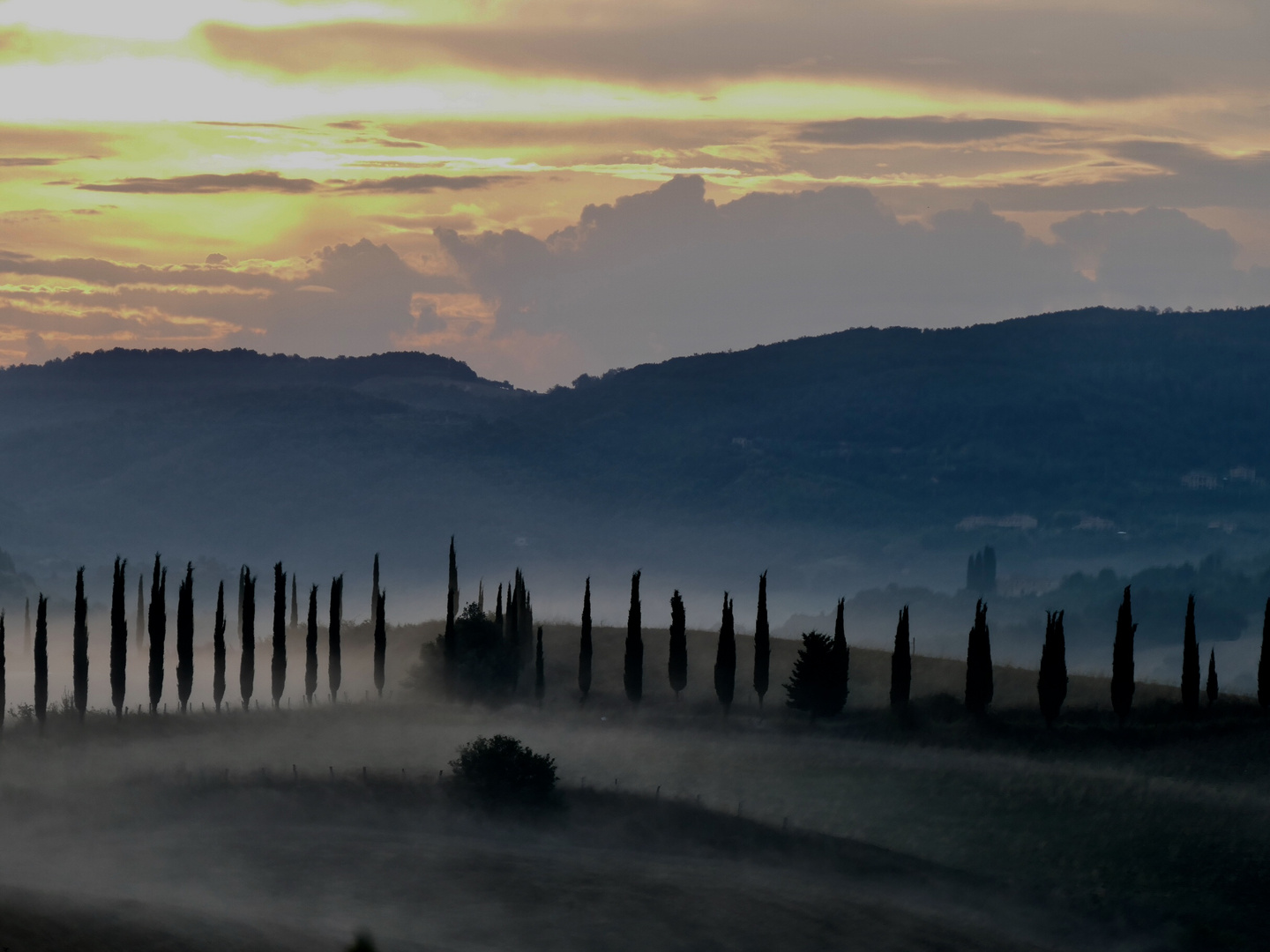 Morgenstimmung in der Crete Senesi