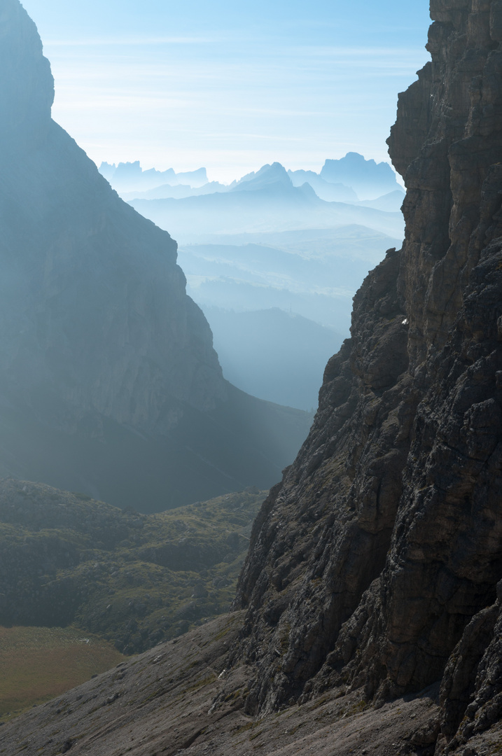 Morgenstimmung in der Geisslergruppe (Dolomiten)