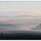 Morgenstimmung in der herbstlichen Toscana