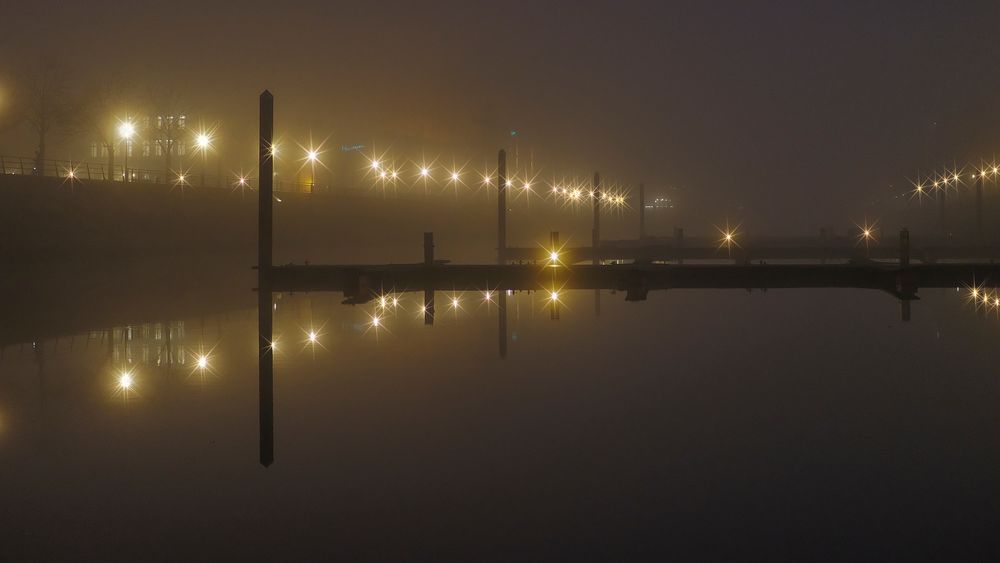 Morgenstimmung in der Marina Duisburg