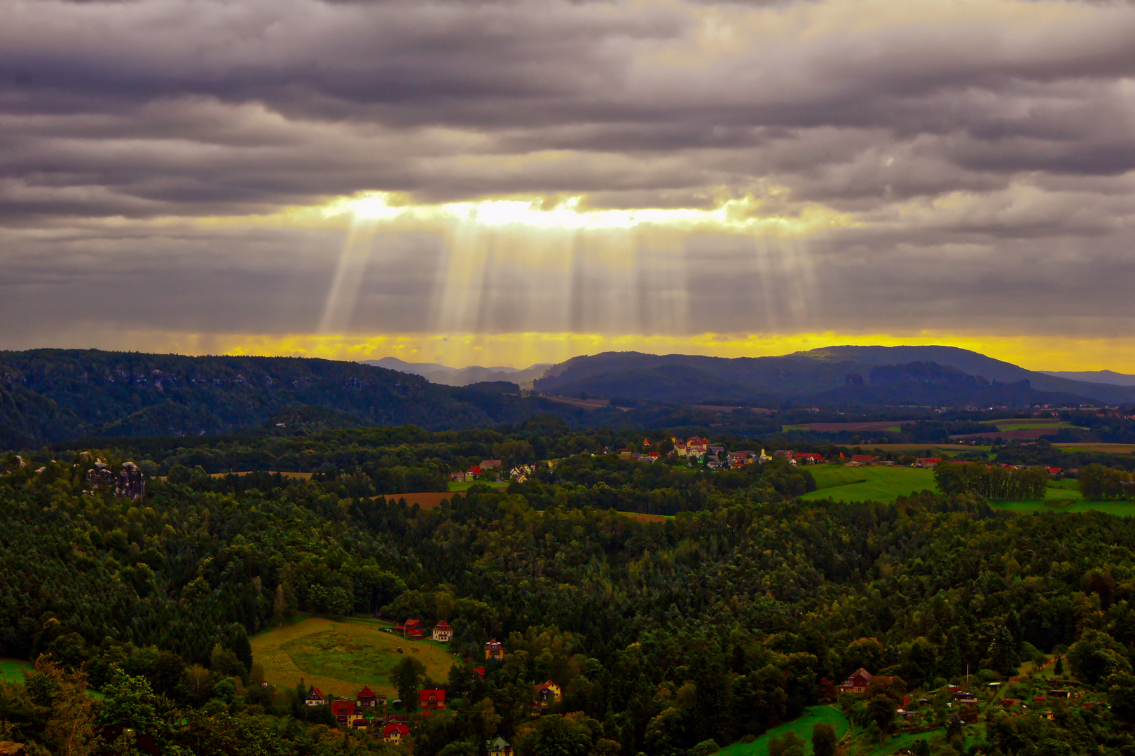 Morgenstimmung in der Sächsischen Schweiz