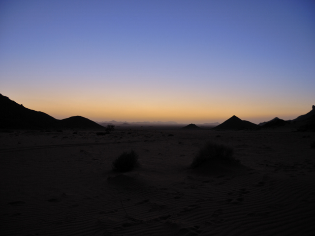 Morgenstimmung in der Sahara