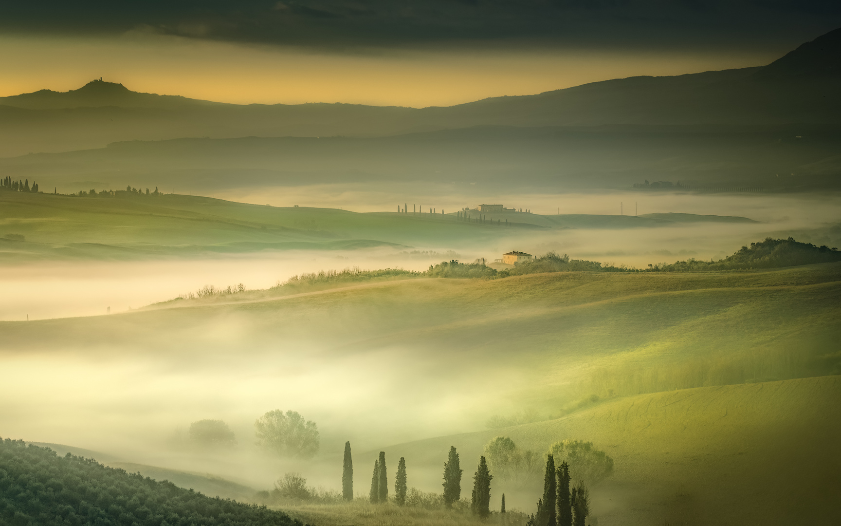 Morgenstimmung in der Toskana  