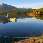 Morgenstimmung in Djupvika am Fjord Sørfolda in Nord-Norwegen