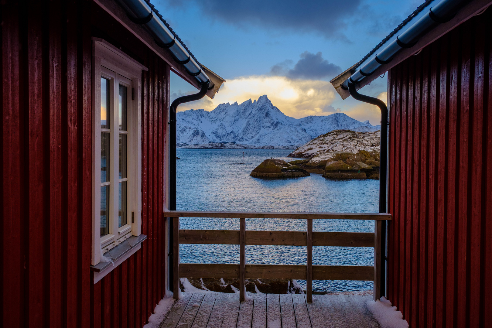 Morgenstimmung in Mortsund/Lofoten