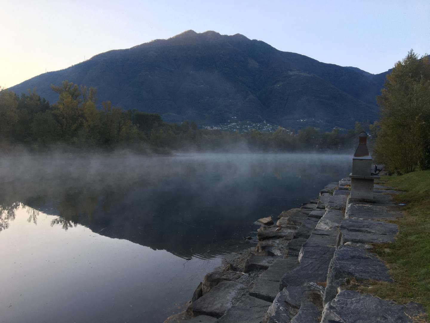 Morgenstimmung in Tenero, Ticino, Oktober 2019
