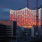 Morgenstimmung mit Blick auf die Elbphilharmonie