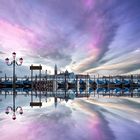 Morgenstimmung mit Spiegelung am Markusplatz Venedig