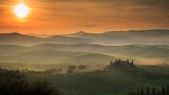 Morgenstimmung San Quirico d'Orcia 1