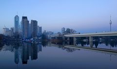 Morgenstimmung U-Bahn Alte Donau