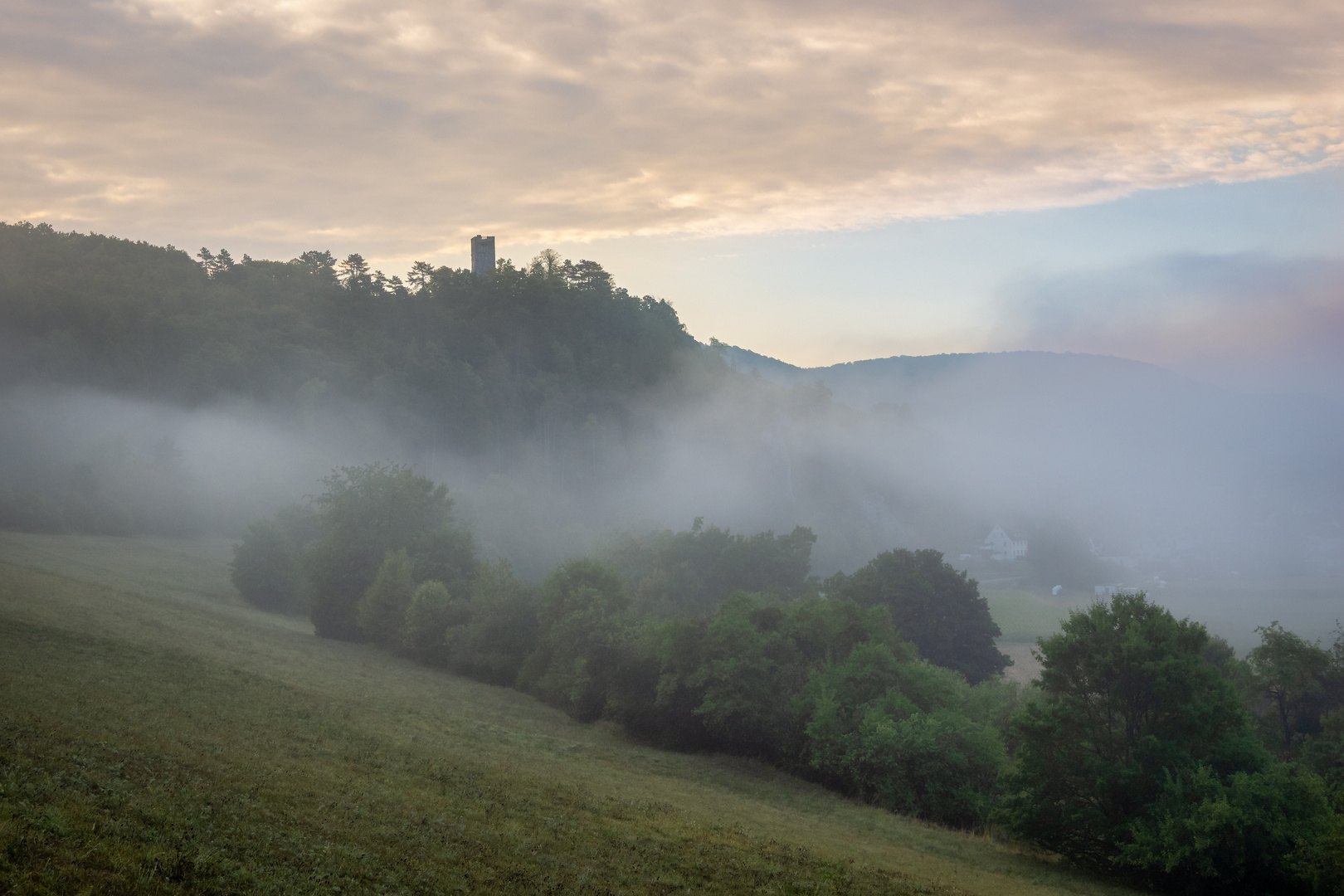 Morgenstimmung über dem Aachtal