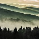 Morgenstimmung über dem bayerischen Wald