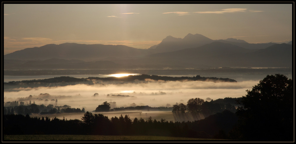 Morgenstimmung über dem Chiemsee