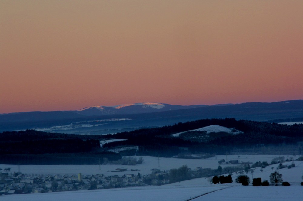 Morgenstimmung über dem Feldberg im Schwarzwald