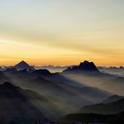 Morgenstimmung über den Dolomiten