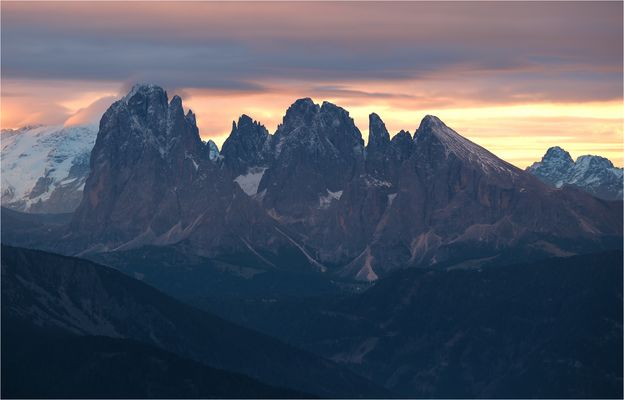-Morgenstimmung über den Langkofel-