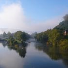 Morgenstimmung über der Fulda in Hann. Münden