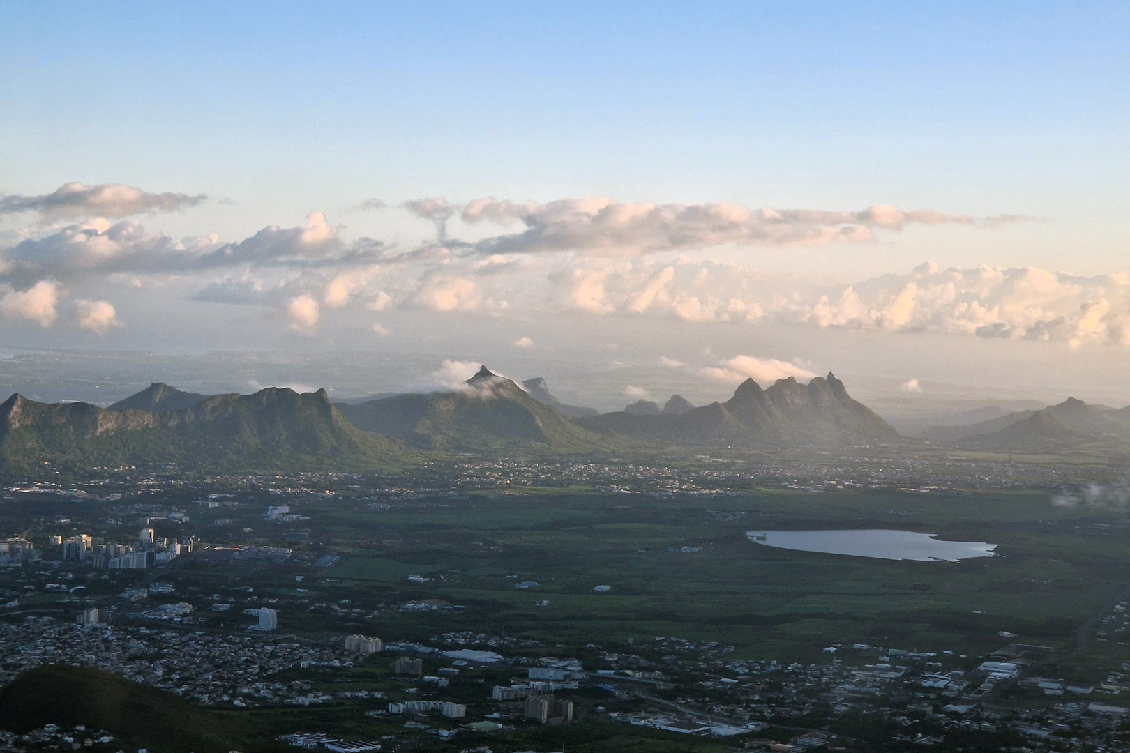 Morgenstimmung über Mauritius