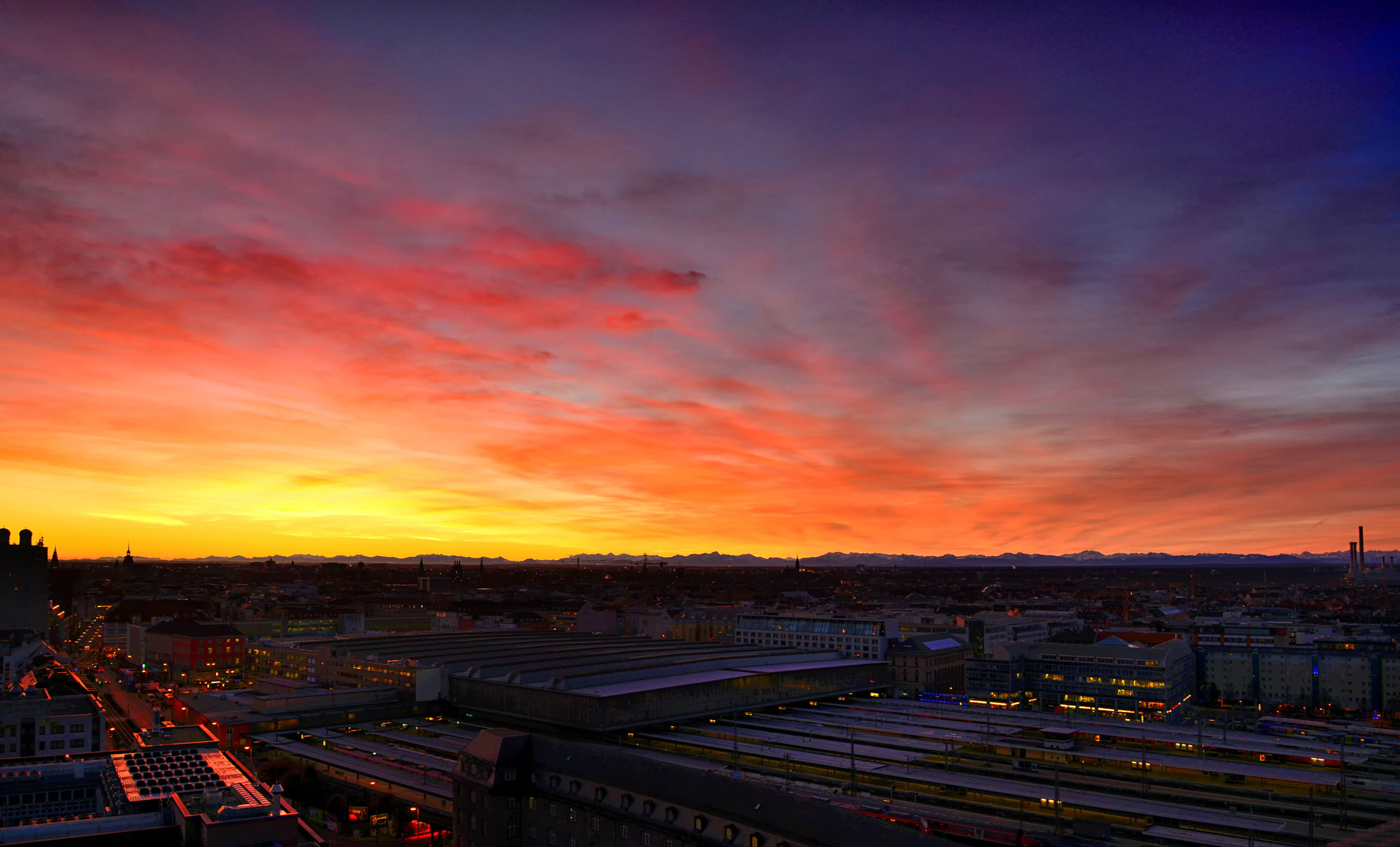 Morgenstimmung über München