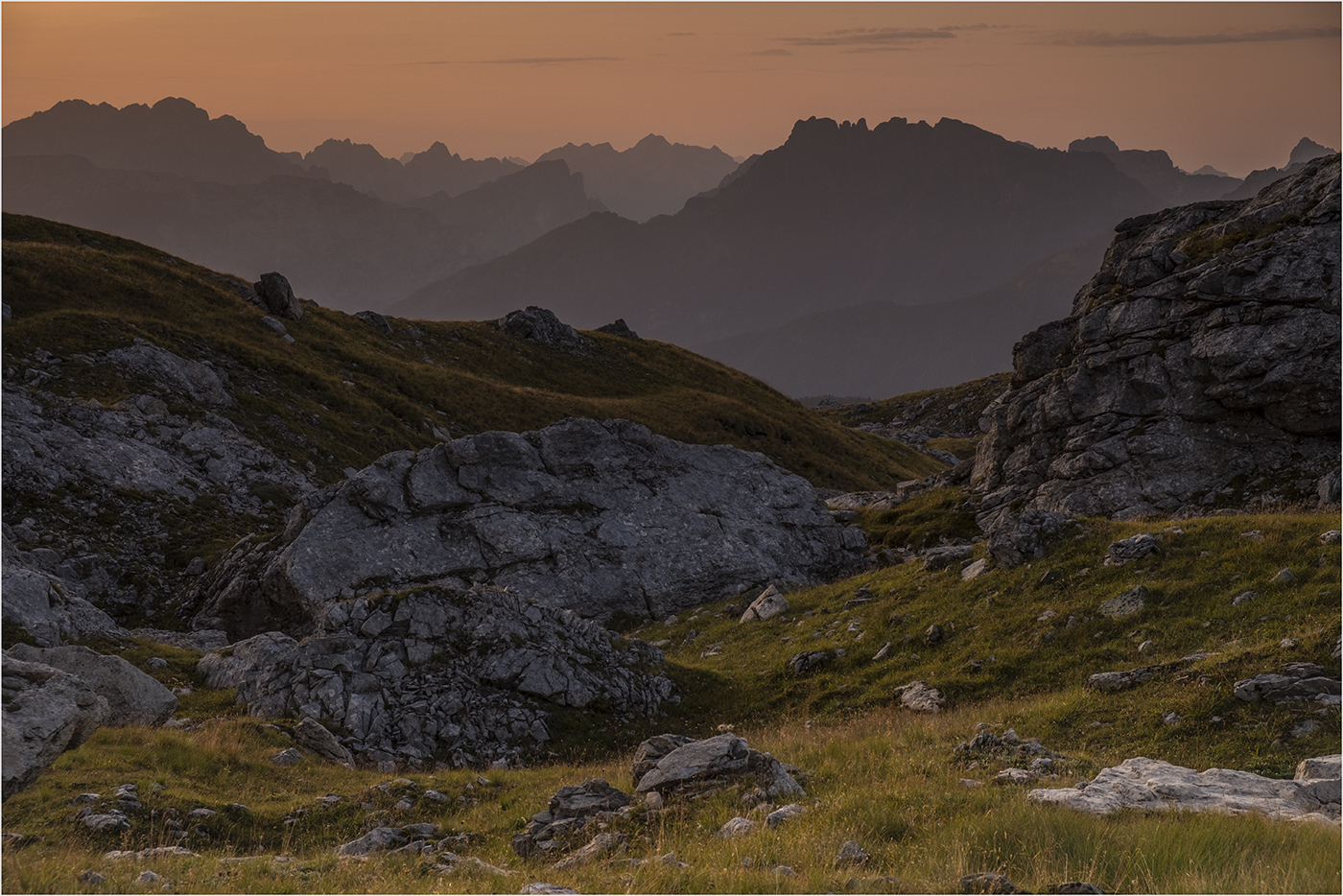 Morgenstimmungen am San Pellegrino Pass