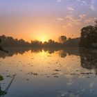 Morgenstund hat Gold im Mund am Berkelsee in Vreden