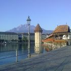 Morgenstunden an der Kappelbrücke in Luzern