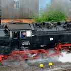 Morgentlicher Rangierbetrieb im Bahnhof Wernigerode der HSB