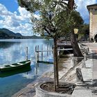 Morgentlicher Spaziergang am Ufer des Lago di Lugano
