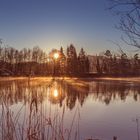 morgentlicher Stausee