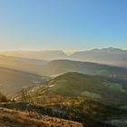 morgentliches Streiflicht vom Gaisberg in Salzburg