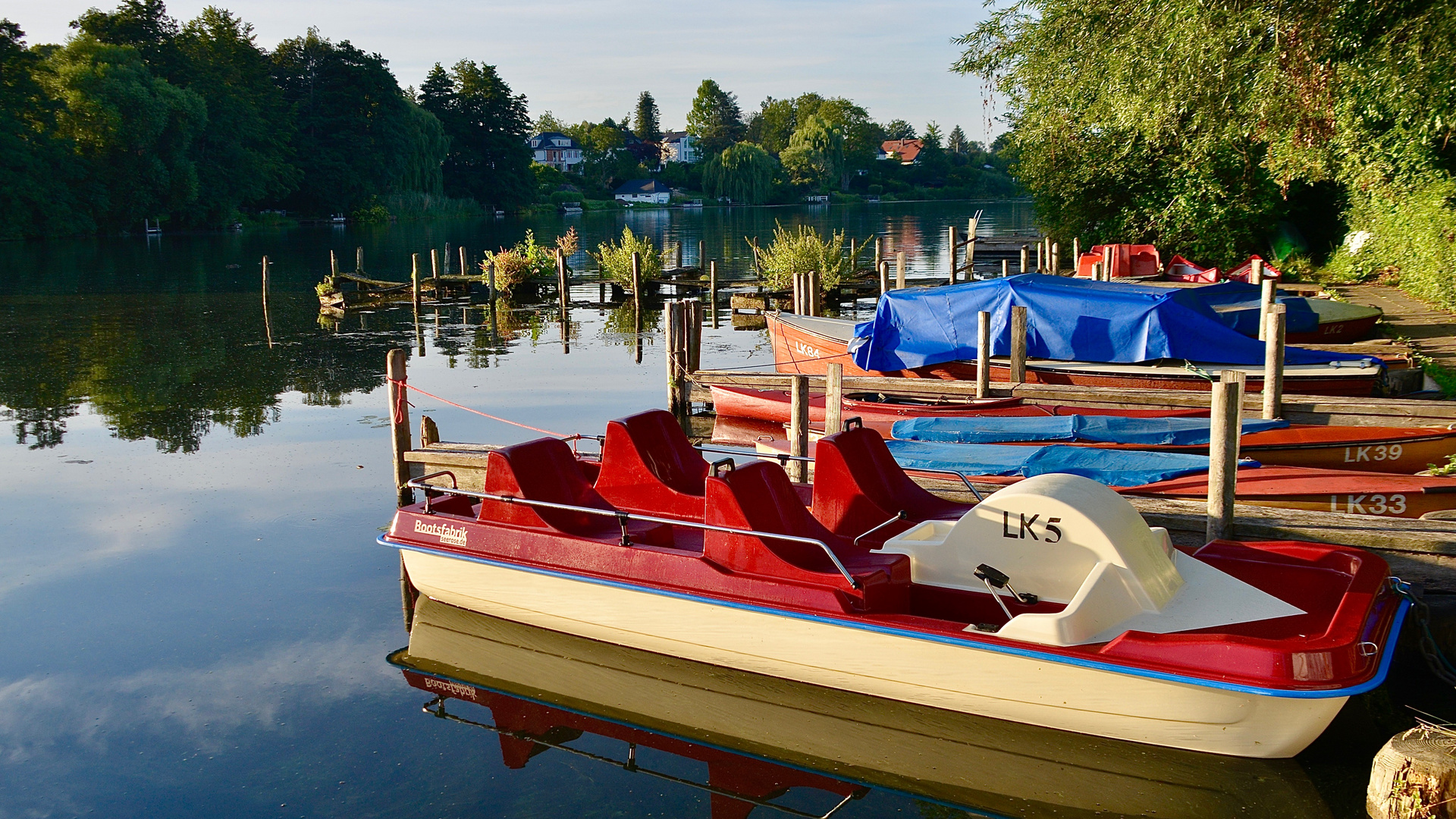 Morgenvergnügen auf der Wakenitz in Lübeck