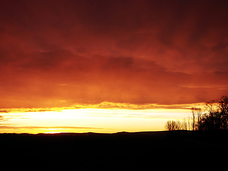 Morgenwolken nach dem Orkan