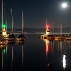 Morges Hafen mit Supermond