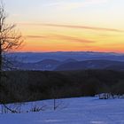 Morgrnrot und 123km Blick bis ins Riesengebirge von der Naklerovska vysina