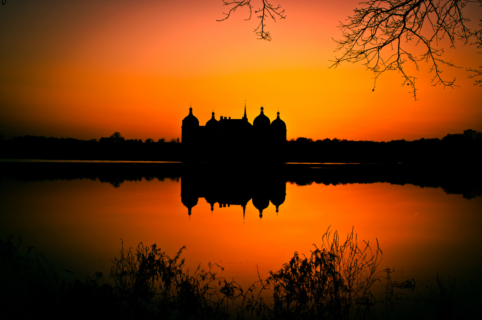 Moritzburg am Abend 