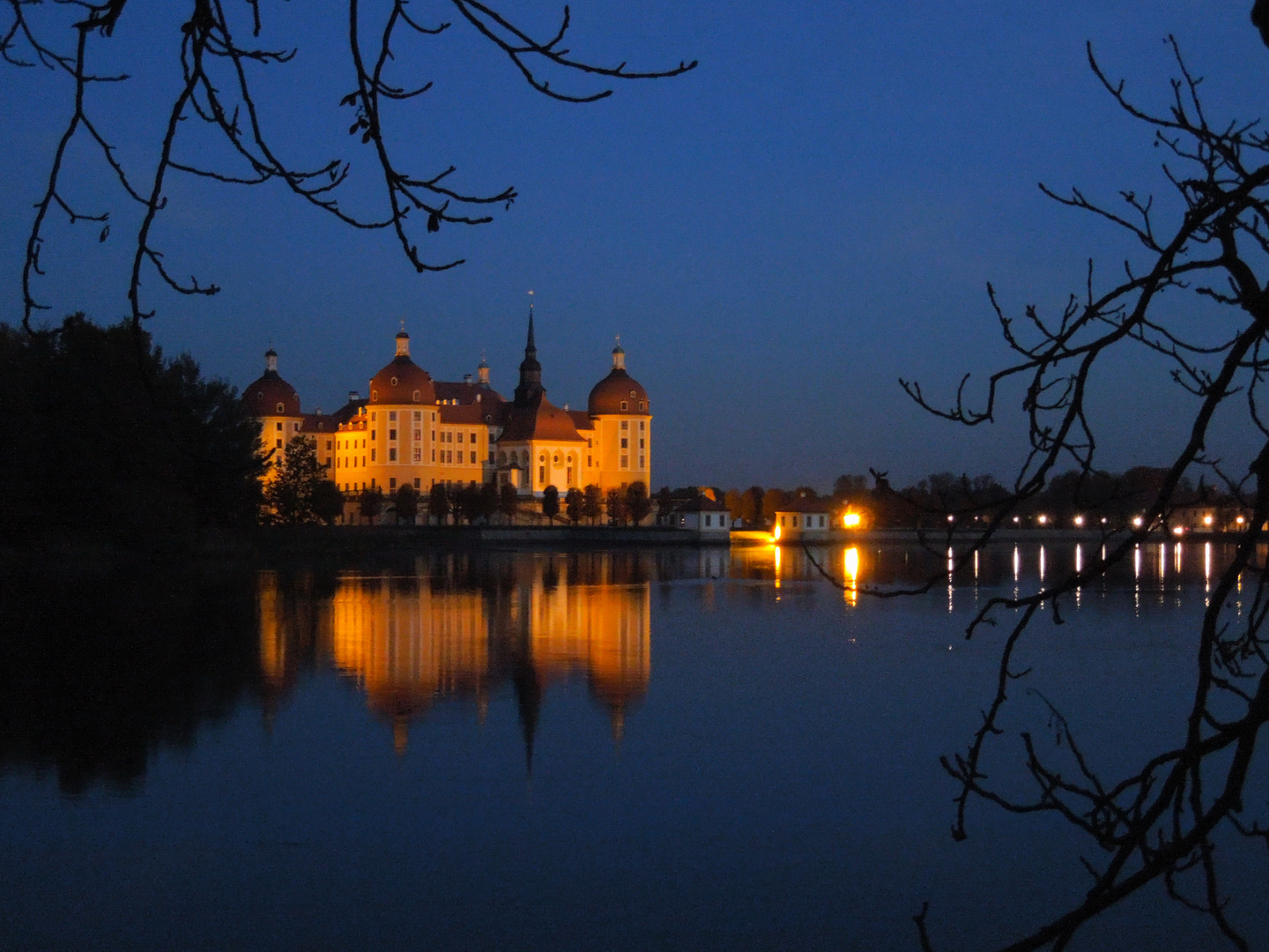 Moritzburg bei Nacht