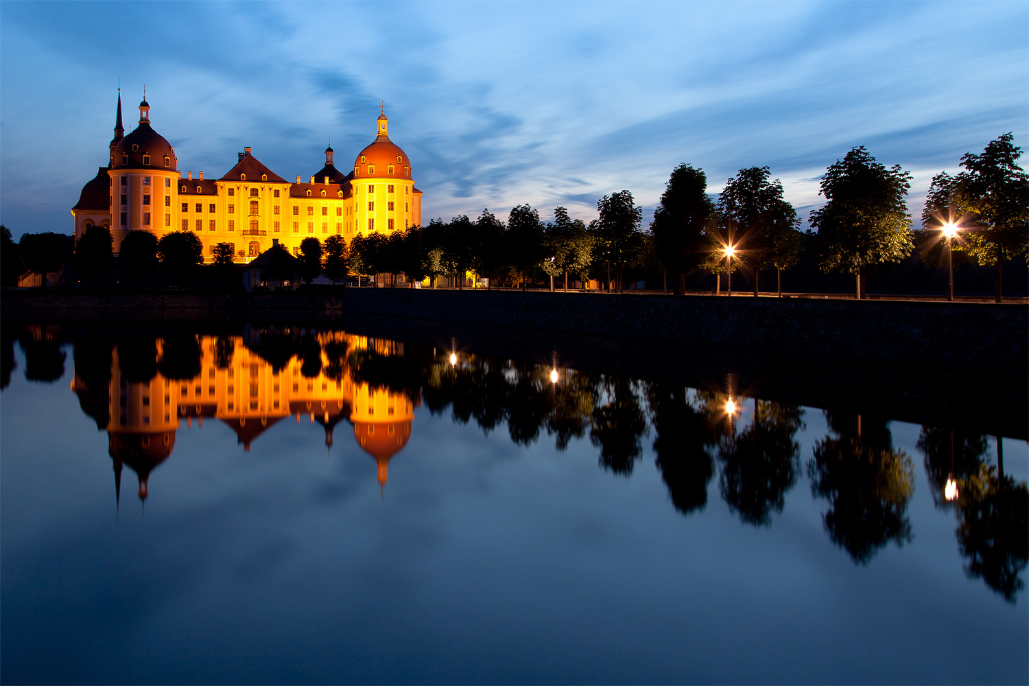 Moritzburg Blaue Stunde