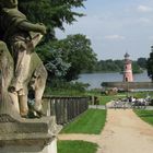 Moritzburg: Blick vom Fasanenschlösschen zum Leuchtturm