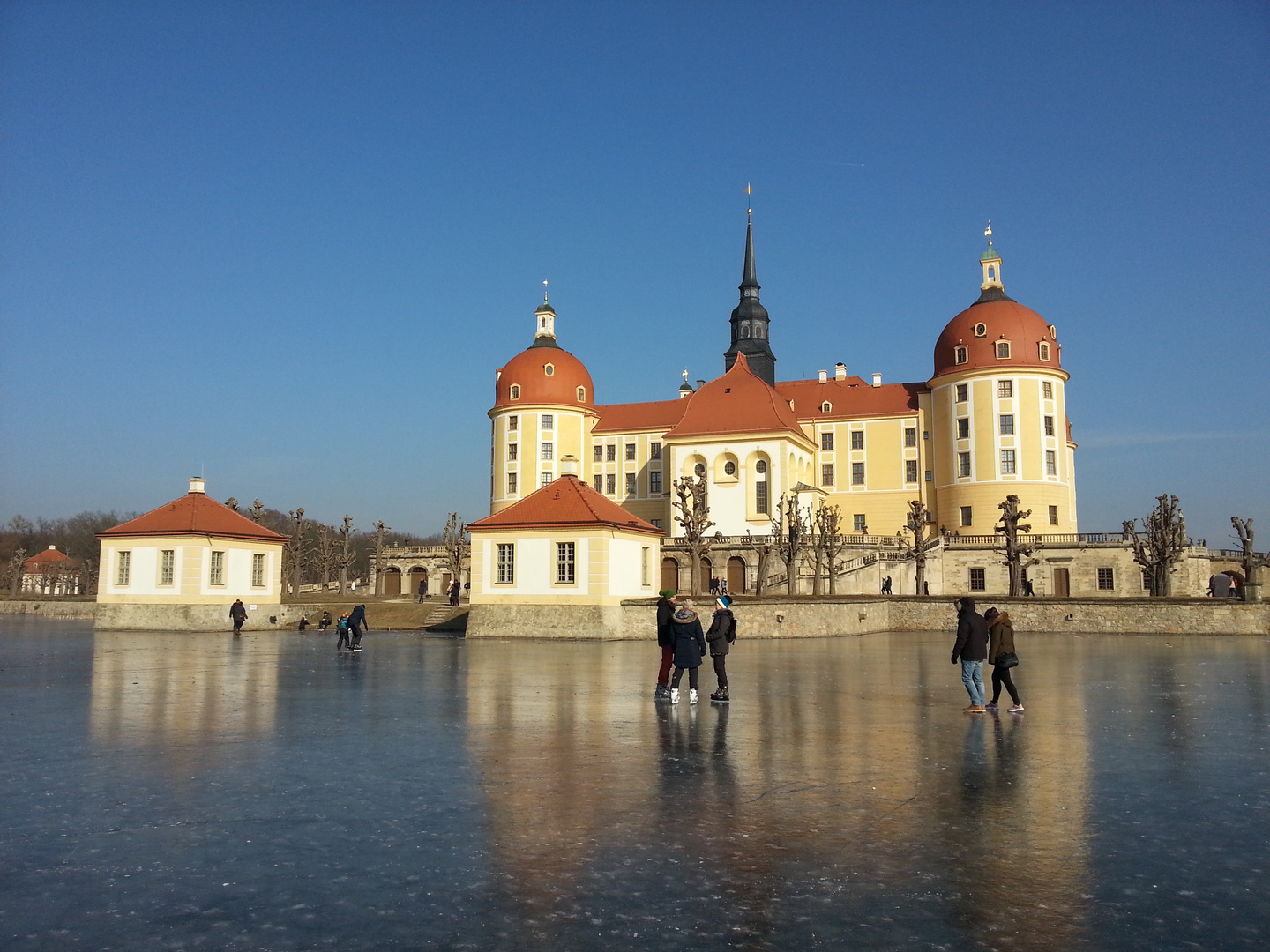 Moritzburg Eislaufen 4.03.2018 Foto & Bild world, deutschland