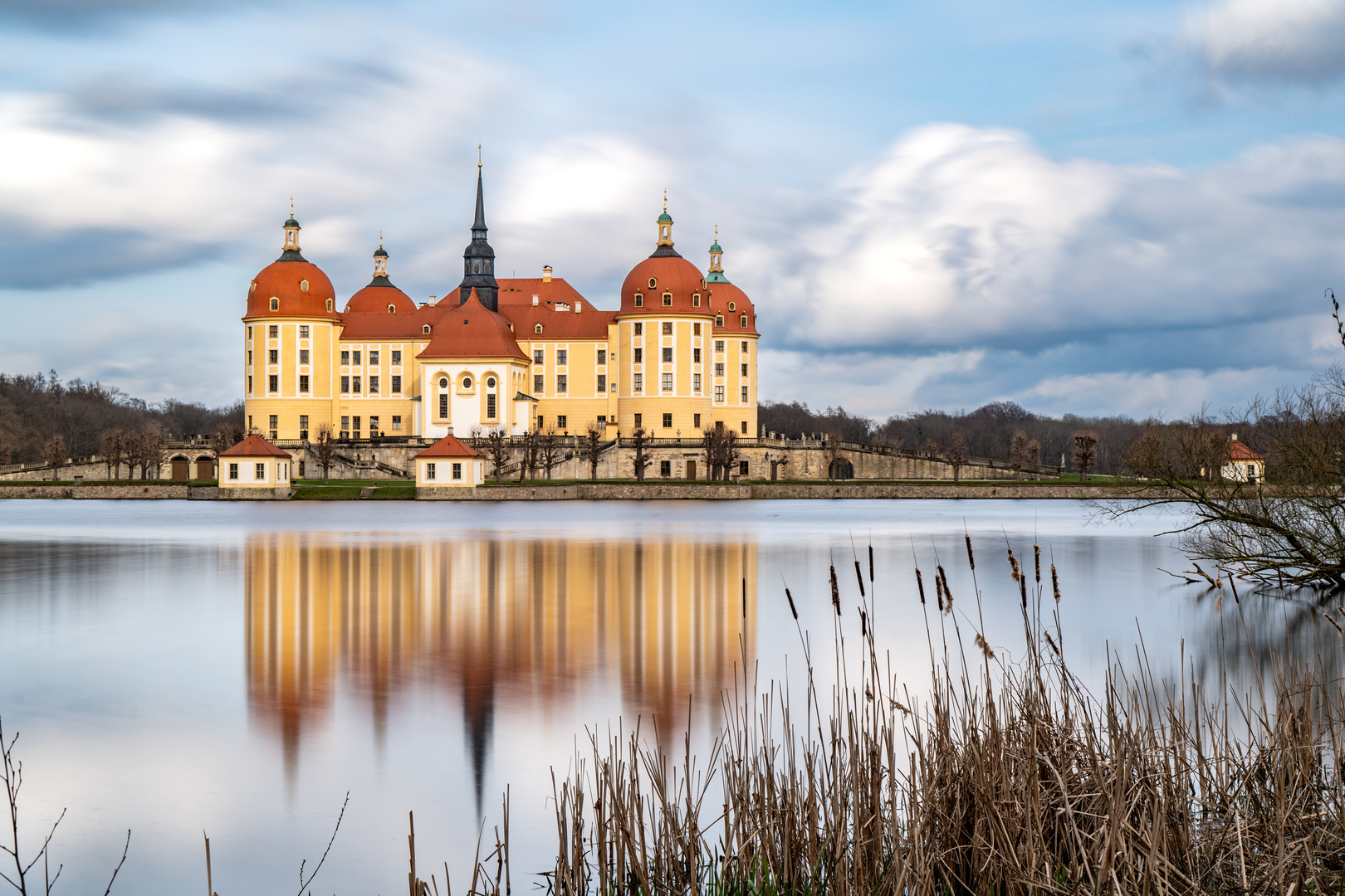 Moritzburg im März gegen 16:00