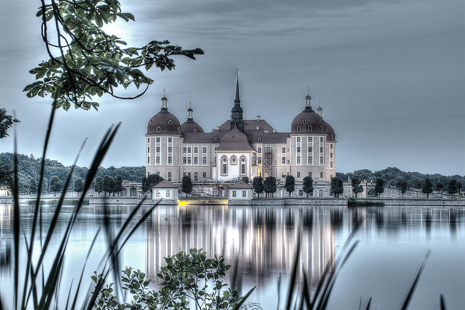 Moritzburg in der Dämmerung