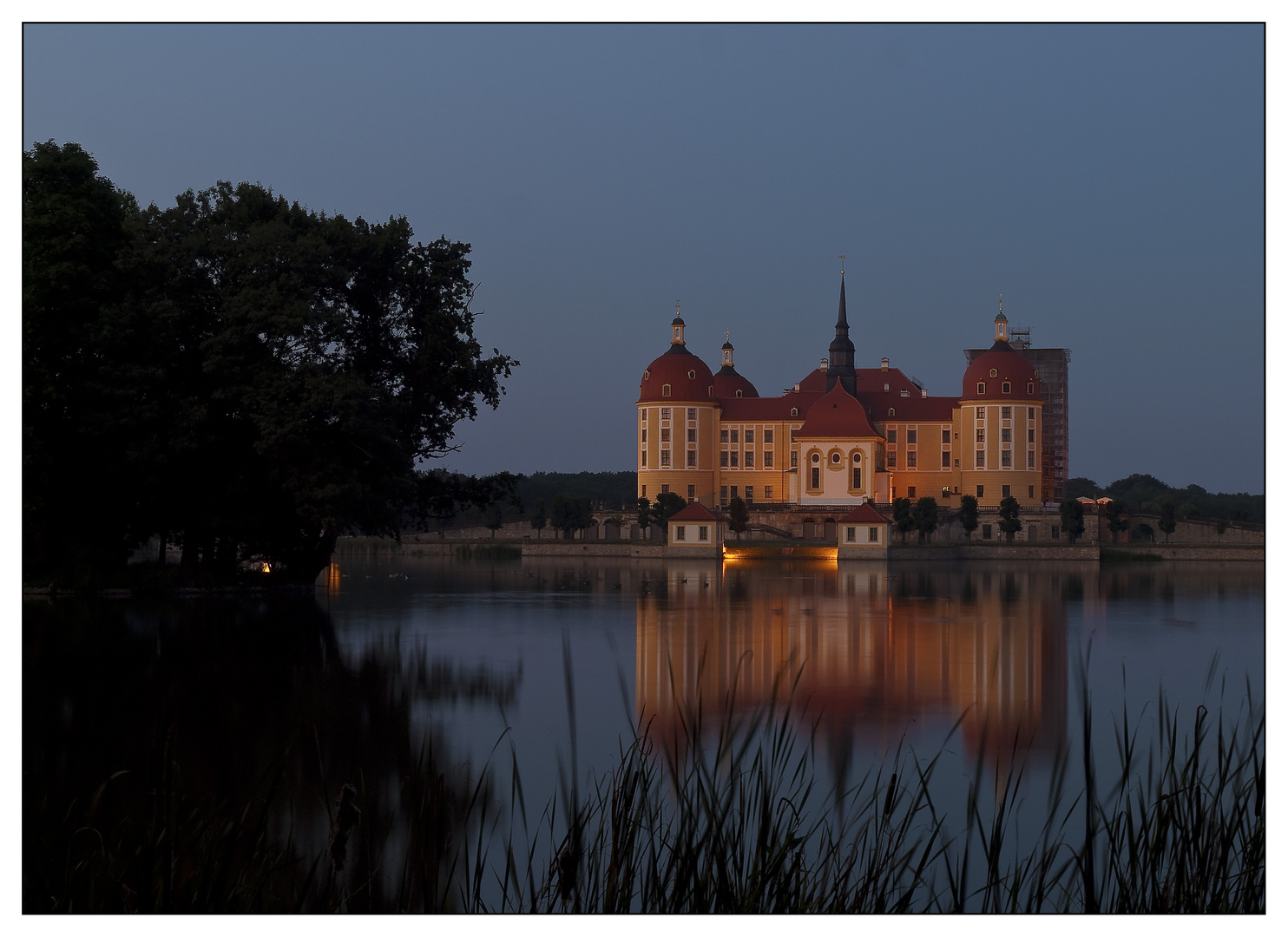 Moritzburg in der Dämmerung QF