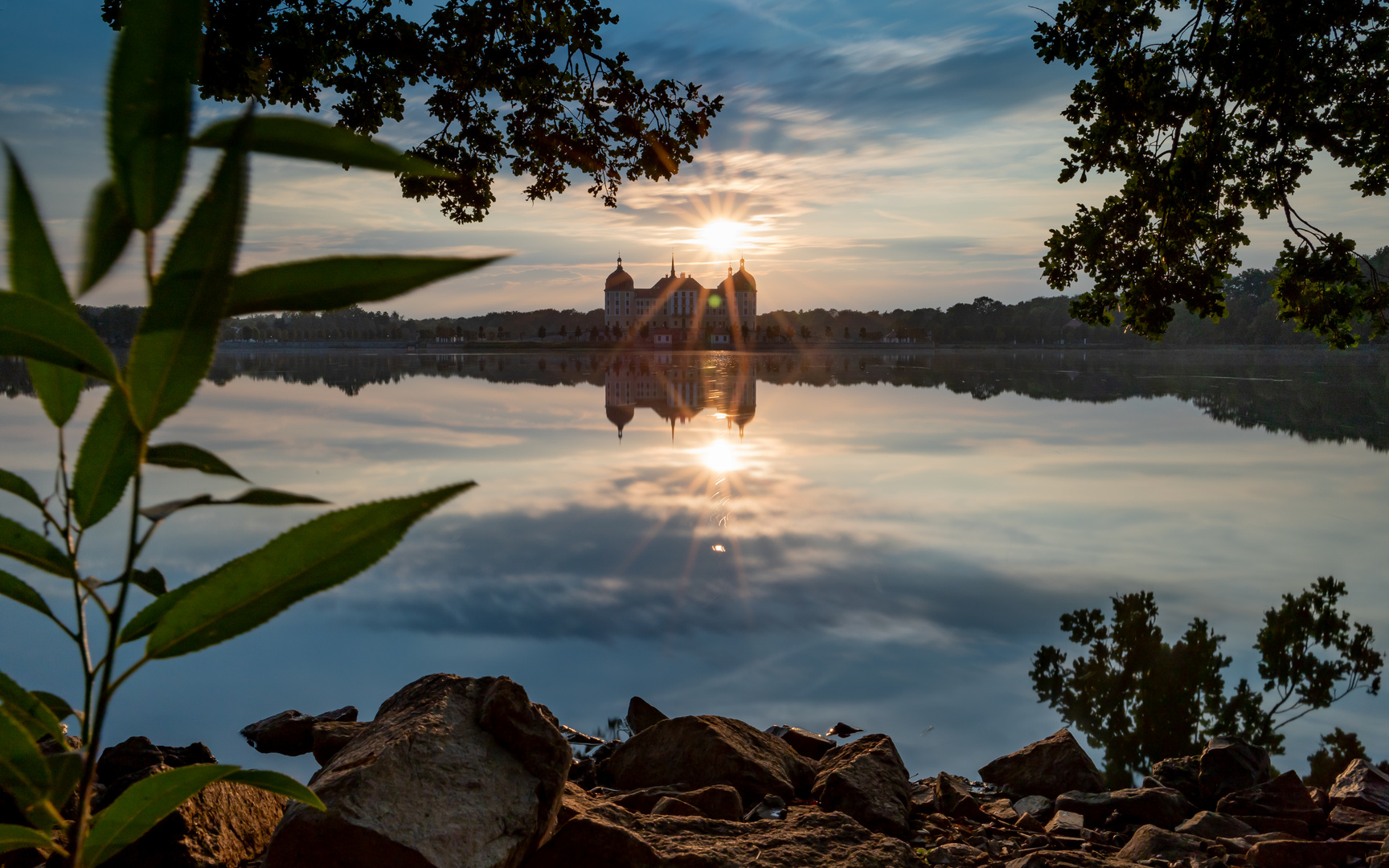 Moritzburg zum Sonnenuntergang