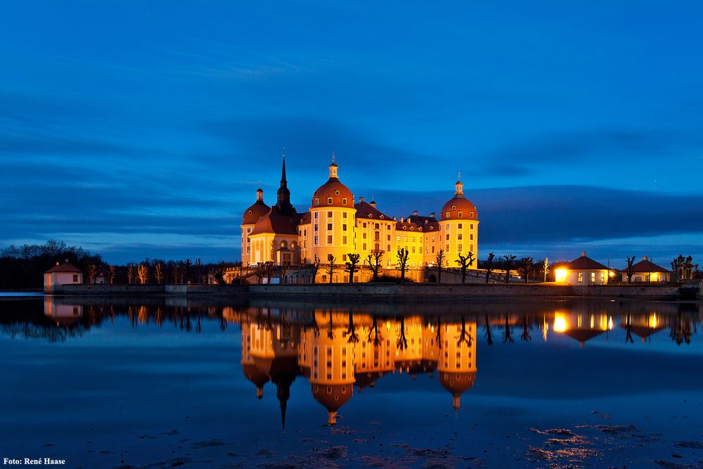 Moritzburg zur blauen Stunde