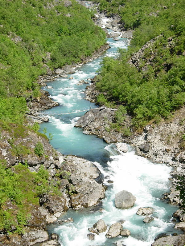 Morka Koldedøla auf dem weg zu Vettisfossen · Norwegen