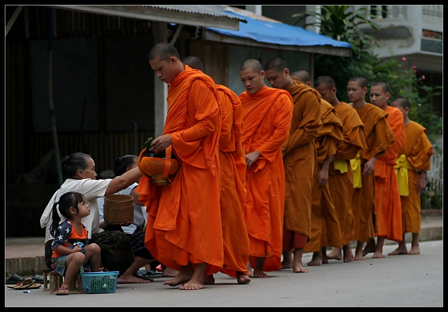 Morning Alms II, Luang Prabang, Laos