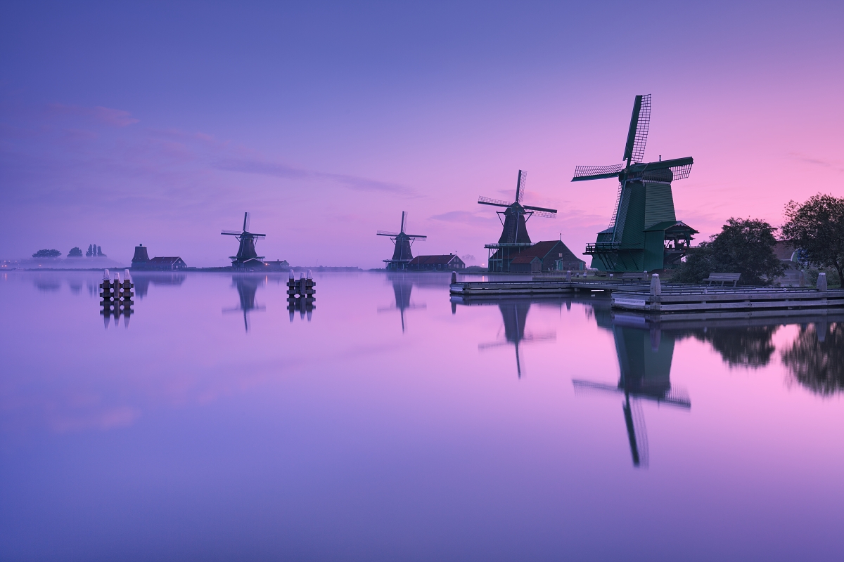 Morning at windmills